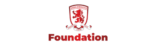 Logo of a foundation with a crest and text on a white background