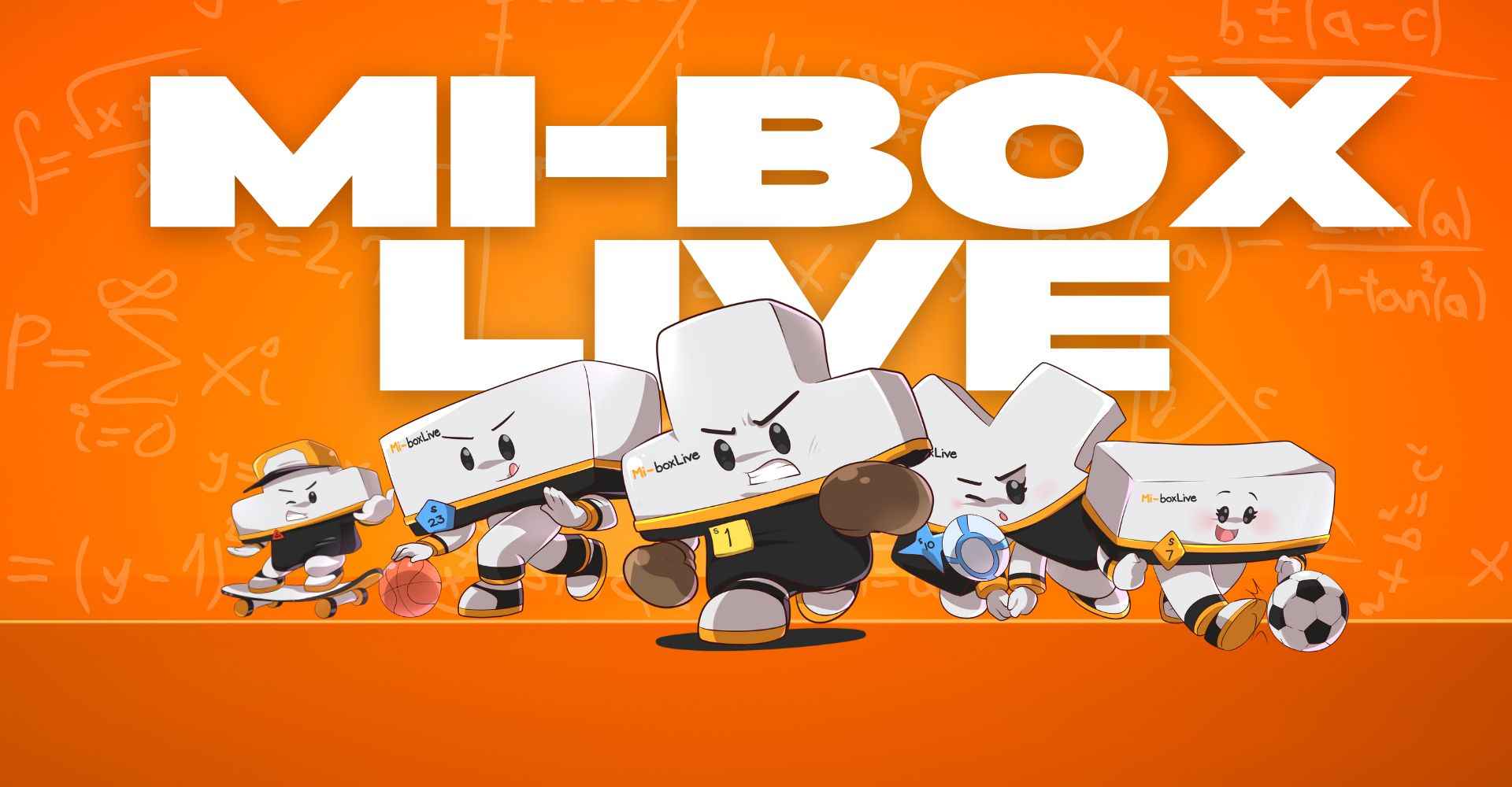 Mi-box Live Maths Sports Challenge Game Characters